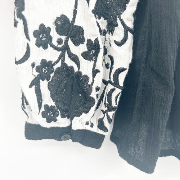 INC International Concepts Womens Boho Peasant Floral Embroidered Blouse Sz XSP‎ - Picture 7 of 8